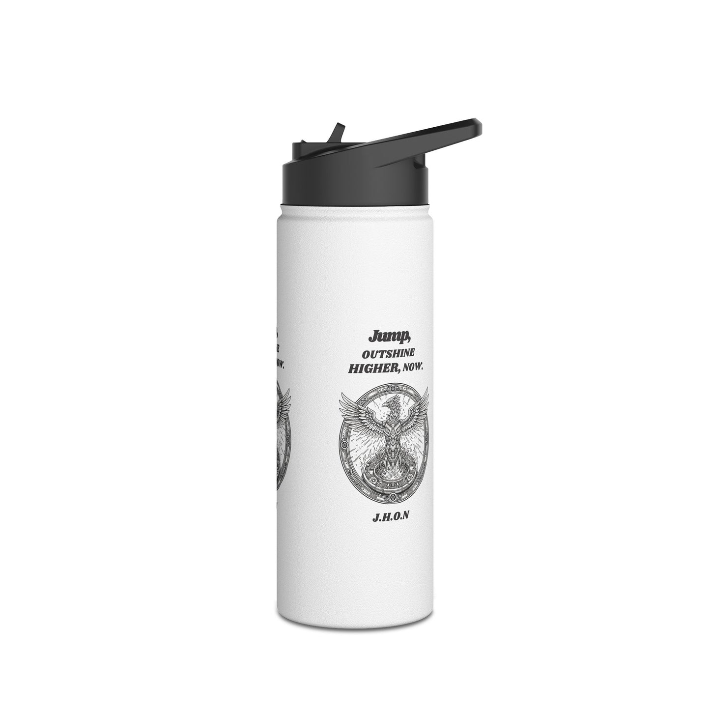 Personalized Initial Quote Eagle Wings Stainless Steel Water Bottle