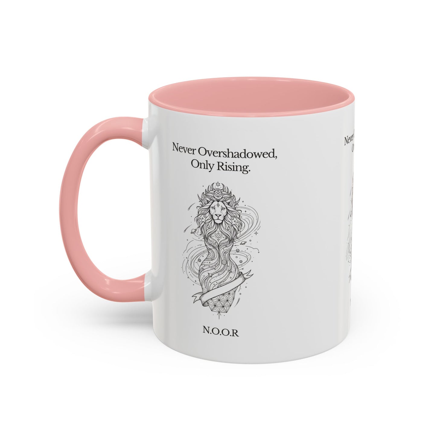 Personalized Girl Lion Accent Coffee Mug