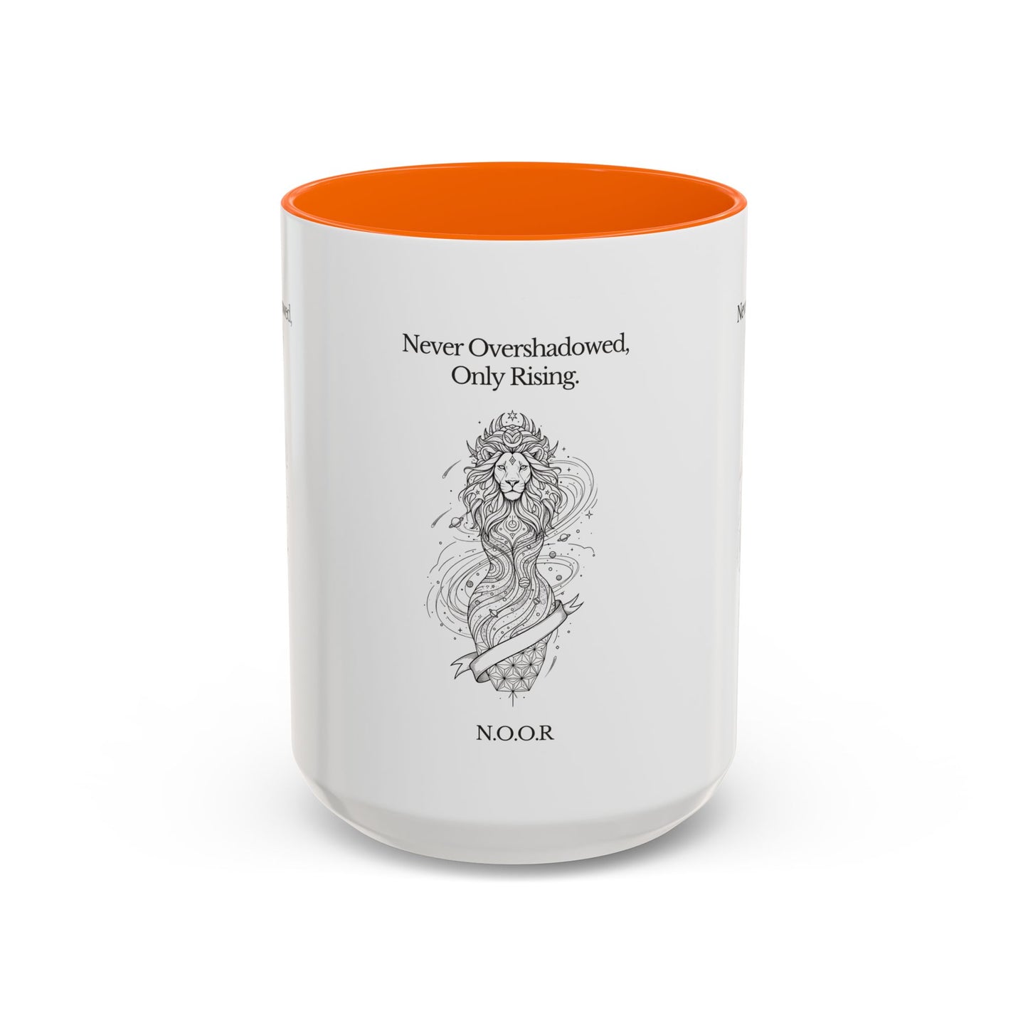 Personalized Girl Lion Accent Coffee Mug