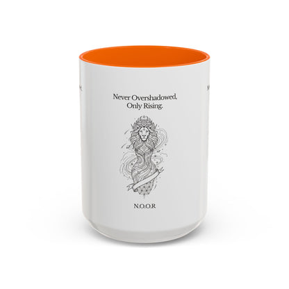 Personalized Girl Lion Accent Coffee Mug