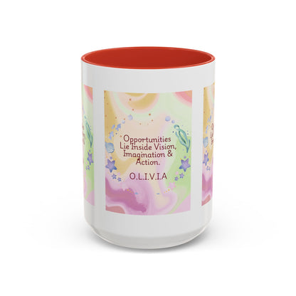 Personalized Ocean Theme Accent Coffee Mug