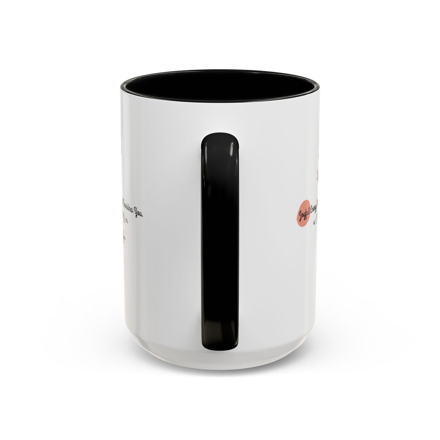 Personalized Initial Floral Minimalist Accent Coffee Mug