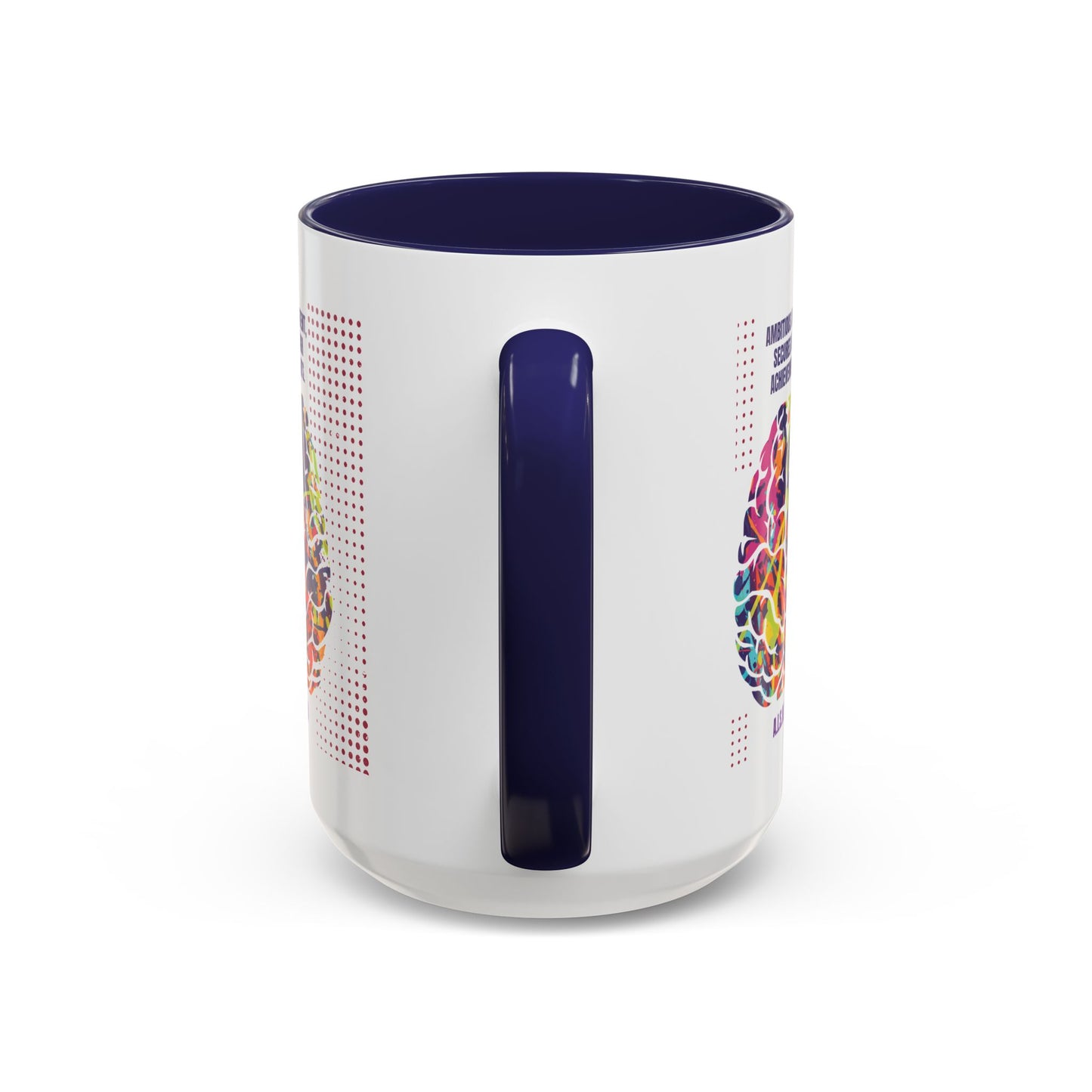 Personalized Initial Brain Accent Coffee Mug