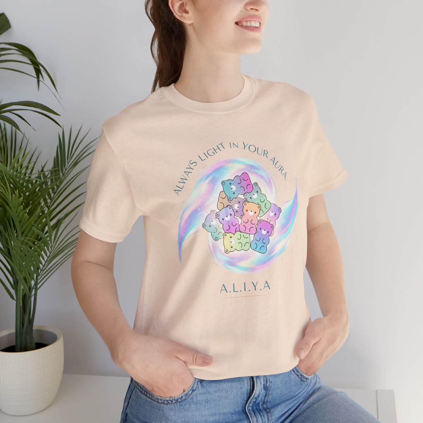 Personalized Pastel Teddy Heart Tee