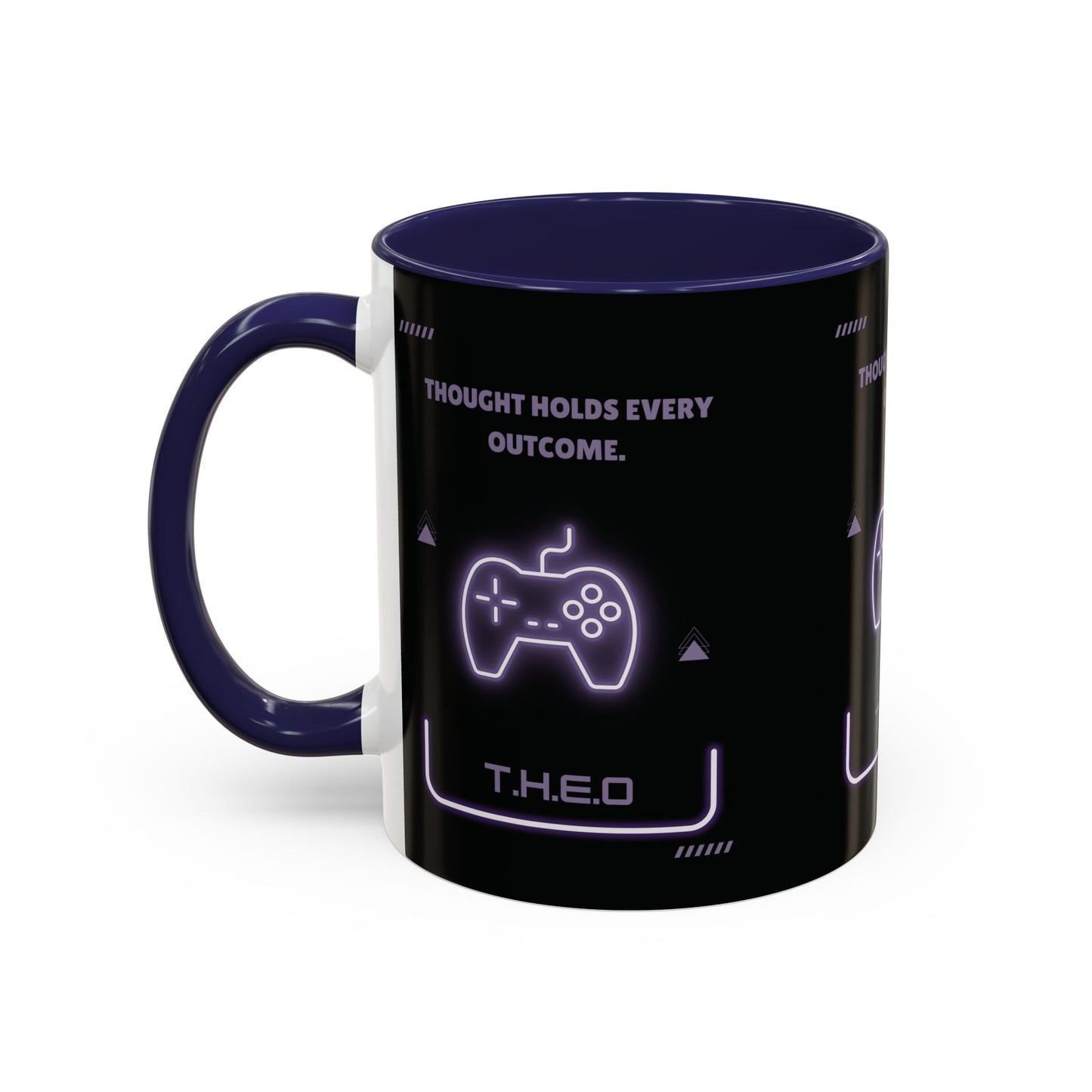 Personalized Initial Game Controller Accent Coffee Mug