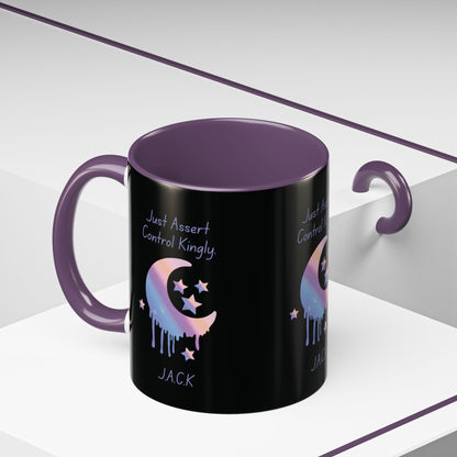 Personalized Moon Dripping Accent Coffee Mug