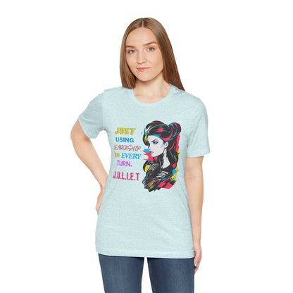 Personalized Feminine Potrait Graphic Tee