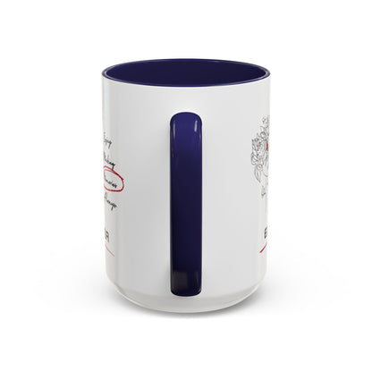 Personalized Initial Floral Girl Accent Coffee Mug