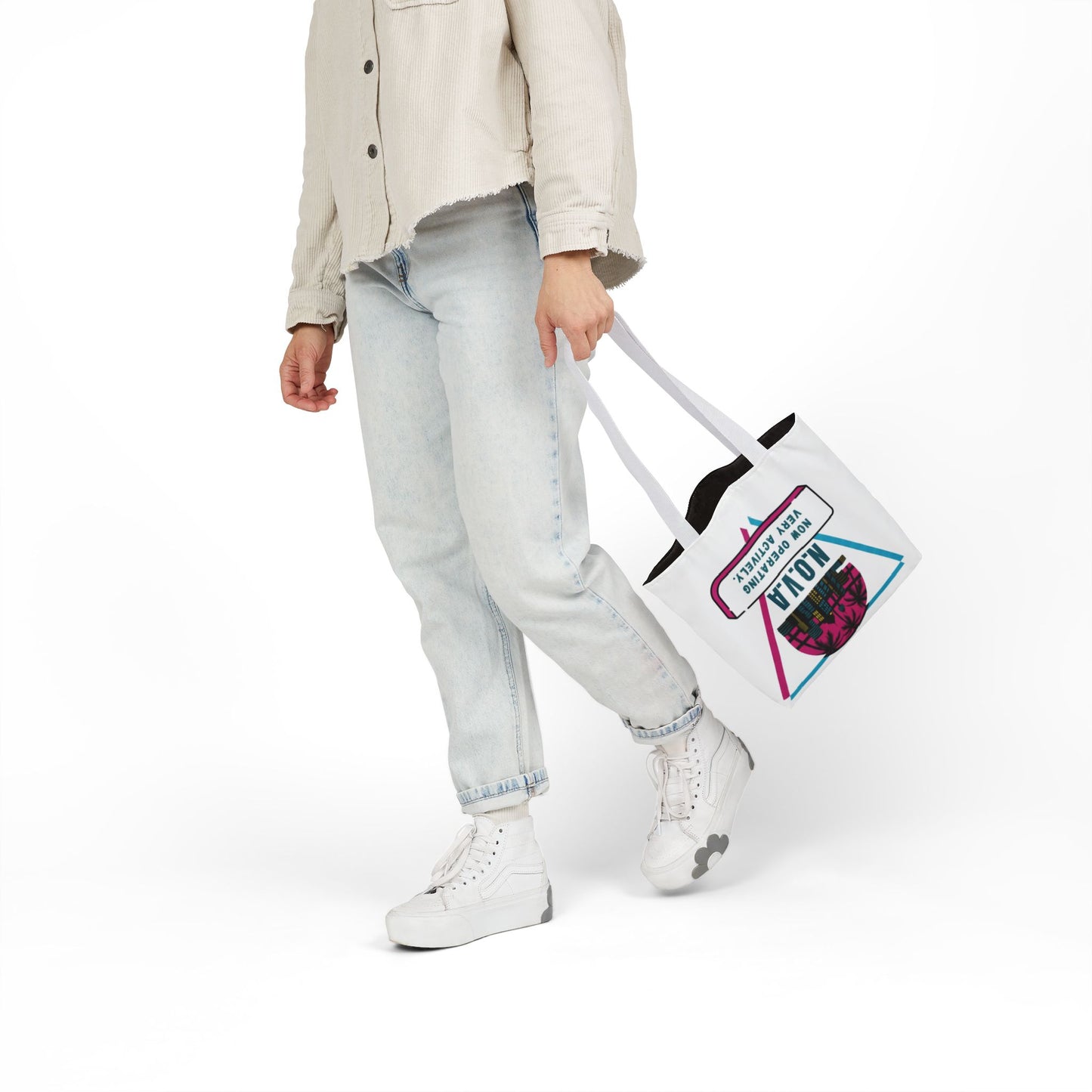 Personalized Initial Quote Building View Canvas Tote Custom Name