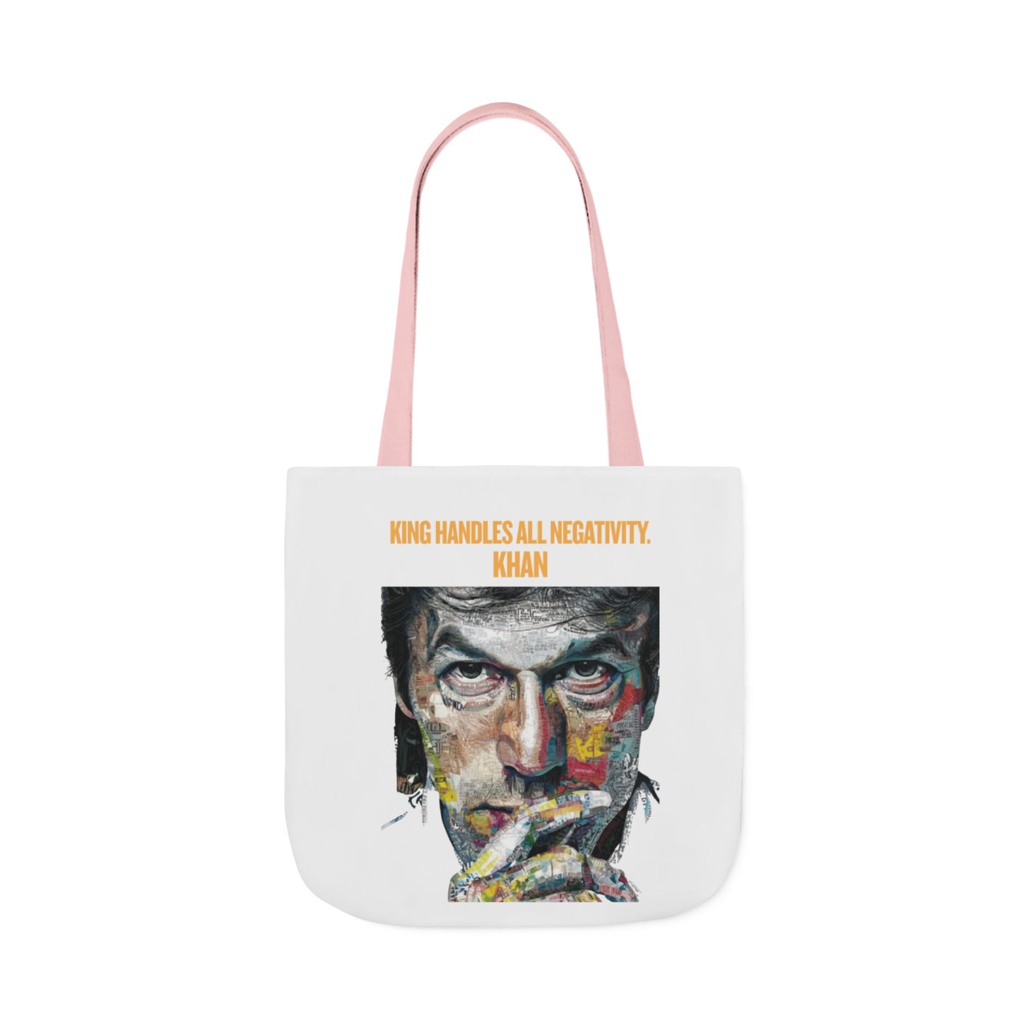 Personalized Initial Quote Khan Canvas Tote Custom Name