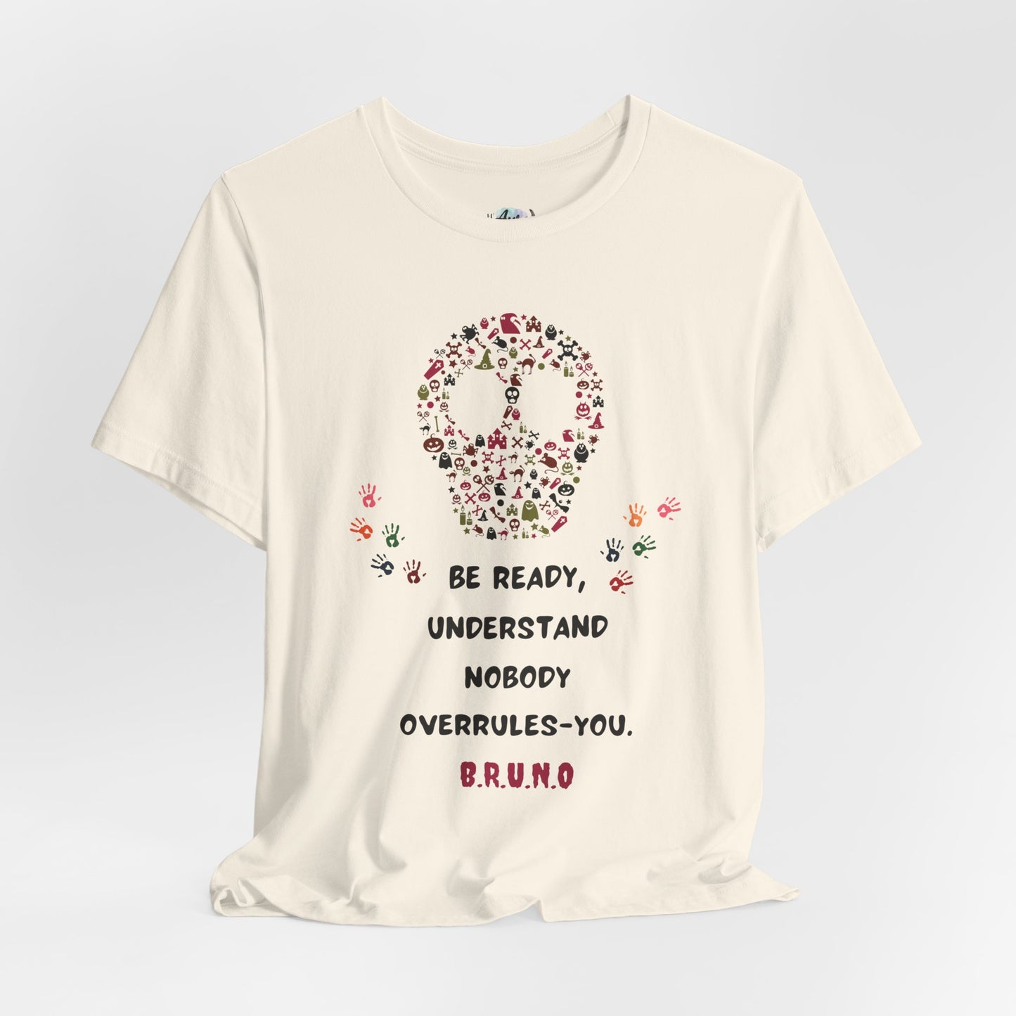 Personalized Peace Floral  and Skull Tee