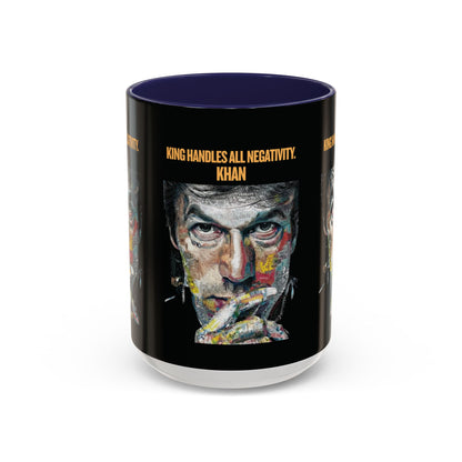 Personalized Initial Khan Accent Coffee Mug