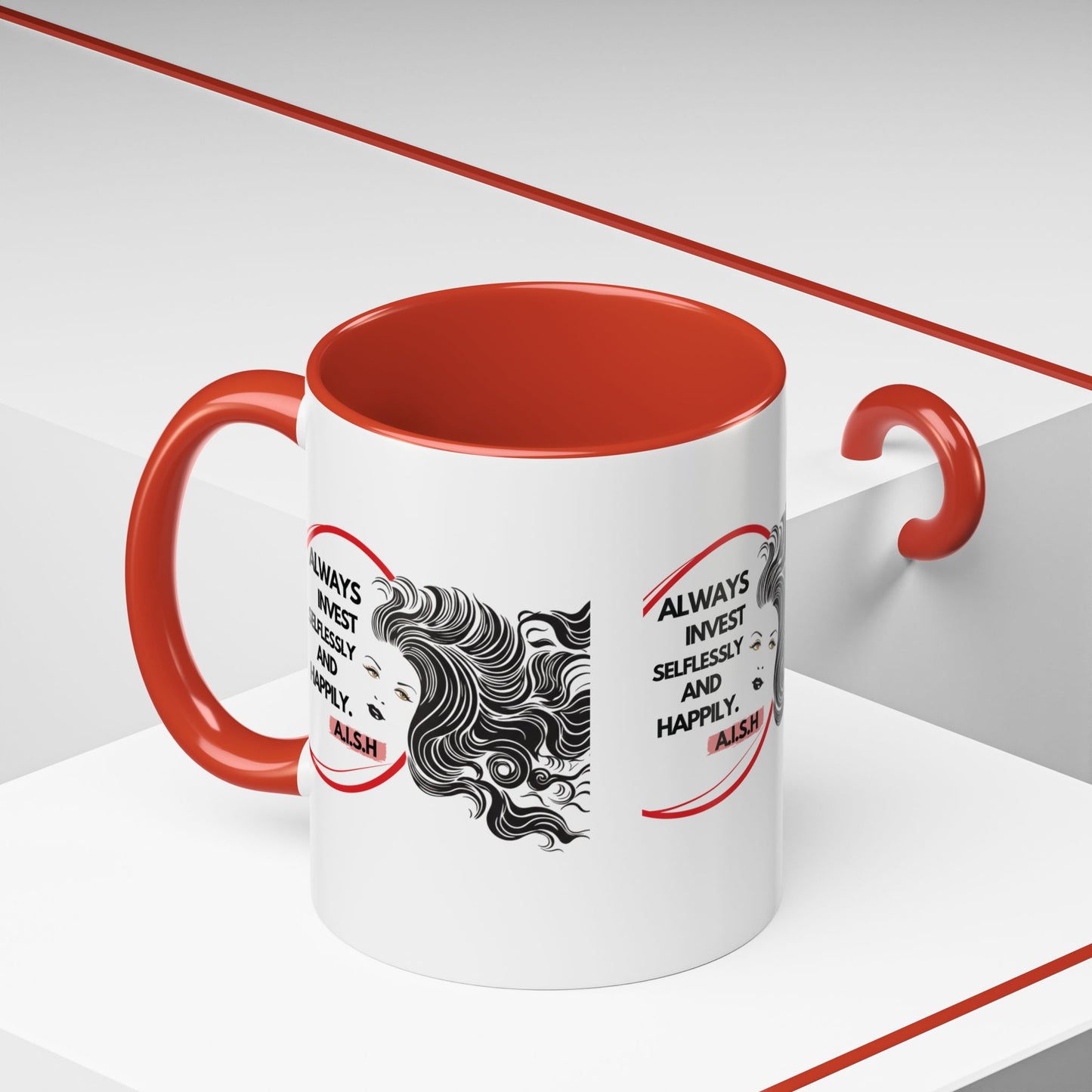 Personalized Inspirational Girl Accent Coffee Mug