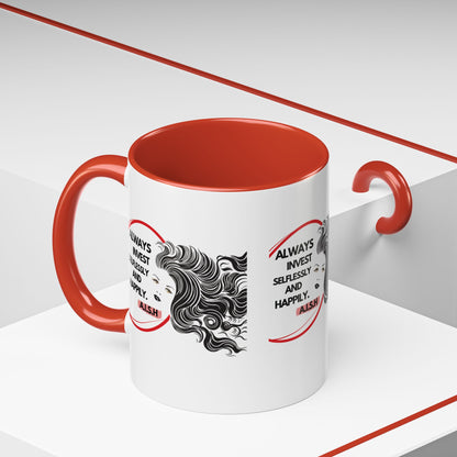 Personalized Inspirational Girl Accent Coffee Mug