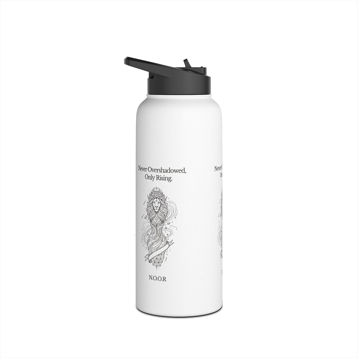 Personalized Initial Quote Girl Lion Stainless Steel Water Bottle