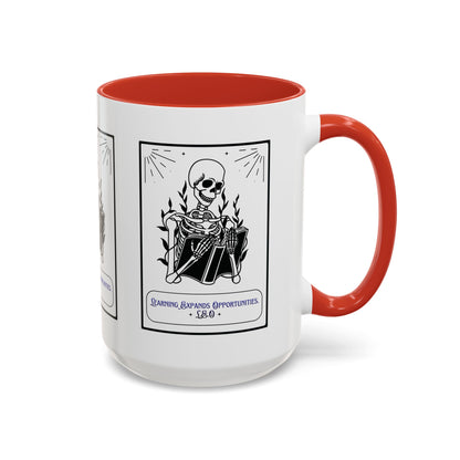 Personalized Initial Skeleton Accent Coffee Mug