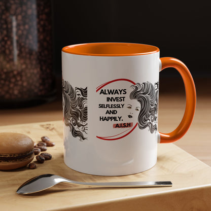 Personalized Inspirational Girl Accent Coffee Mug