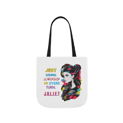 Personalized Initial Quote Cosmetic Colorful Girl Tote Custom Name