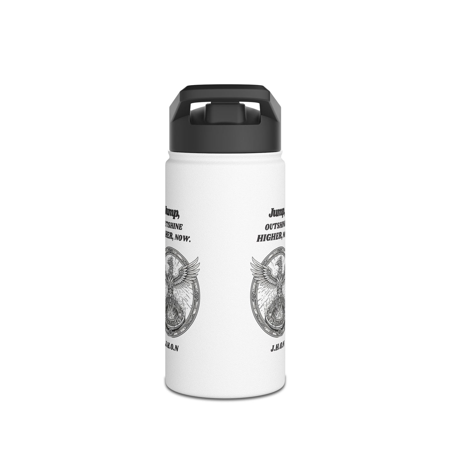 Personalized Initial Quote Eagle Wings Stainless Steel Water Bottle