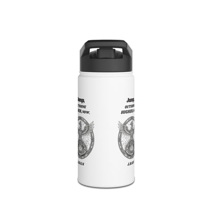 Personalized Initial Quote Eagle Wings Stainless Steel Water Bottle