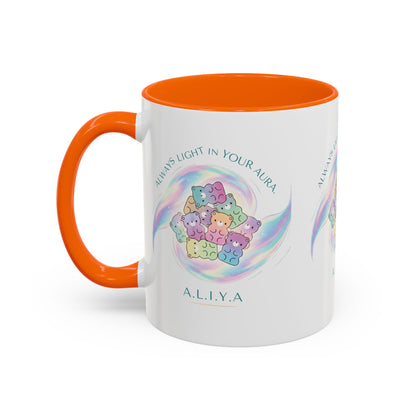 Personalized Initial Cloud Collage Accent Coffee Mug