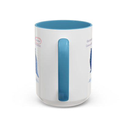 Personalized Initial Galaxy Owl Accent Coffee Mug