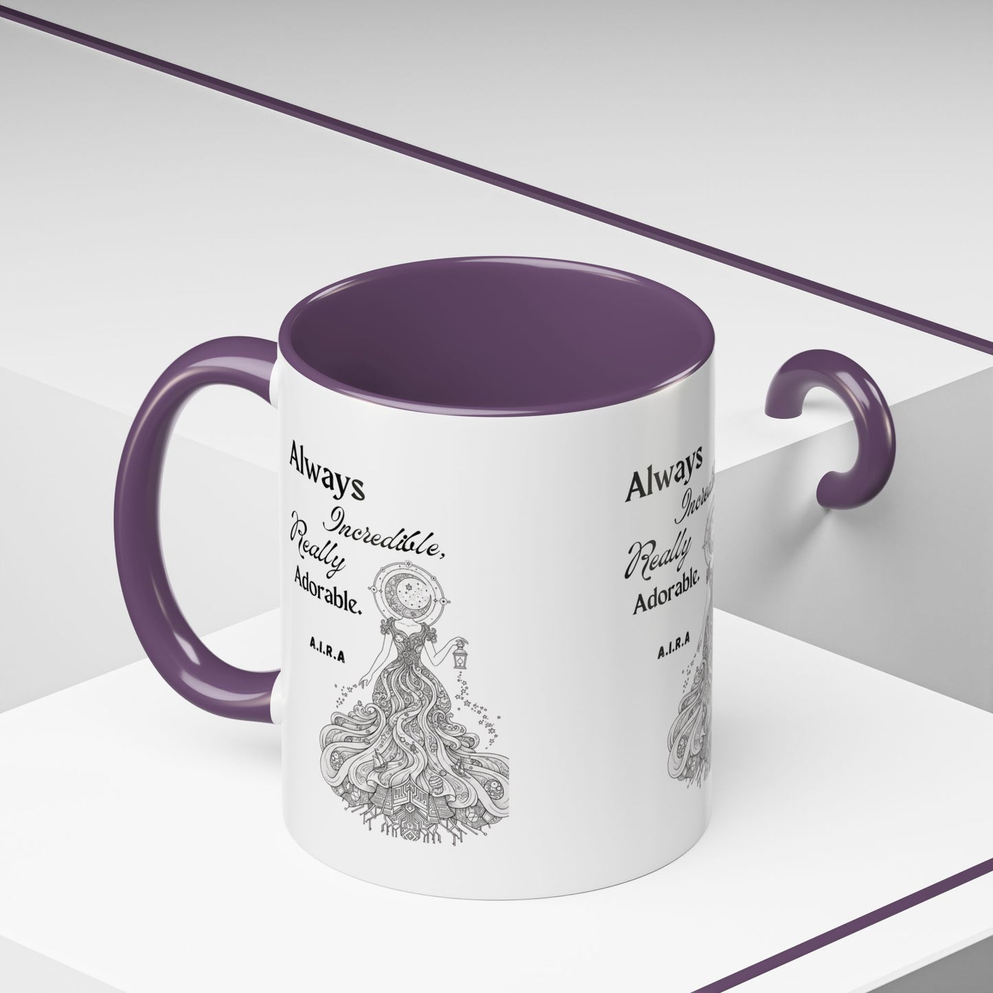 Personalized Girl With Light Accent Coffee Mug