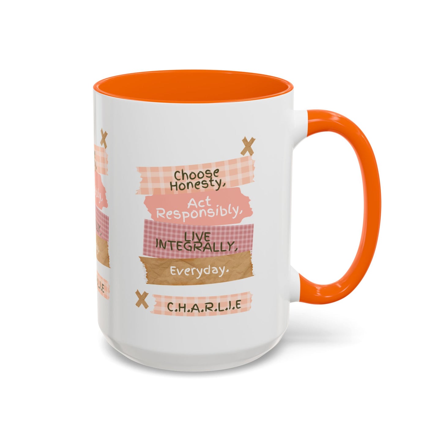 Personalized Message Pieces Accent Coffee Mug