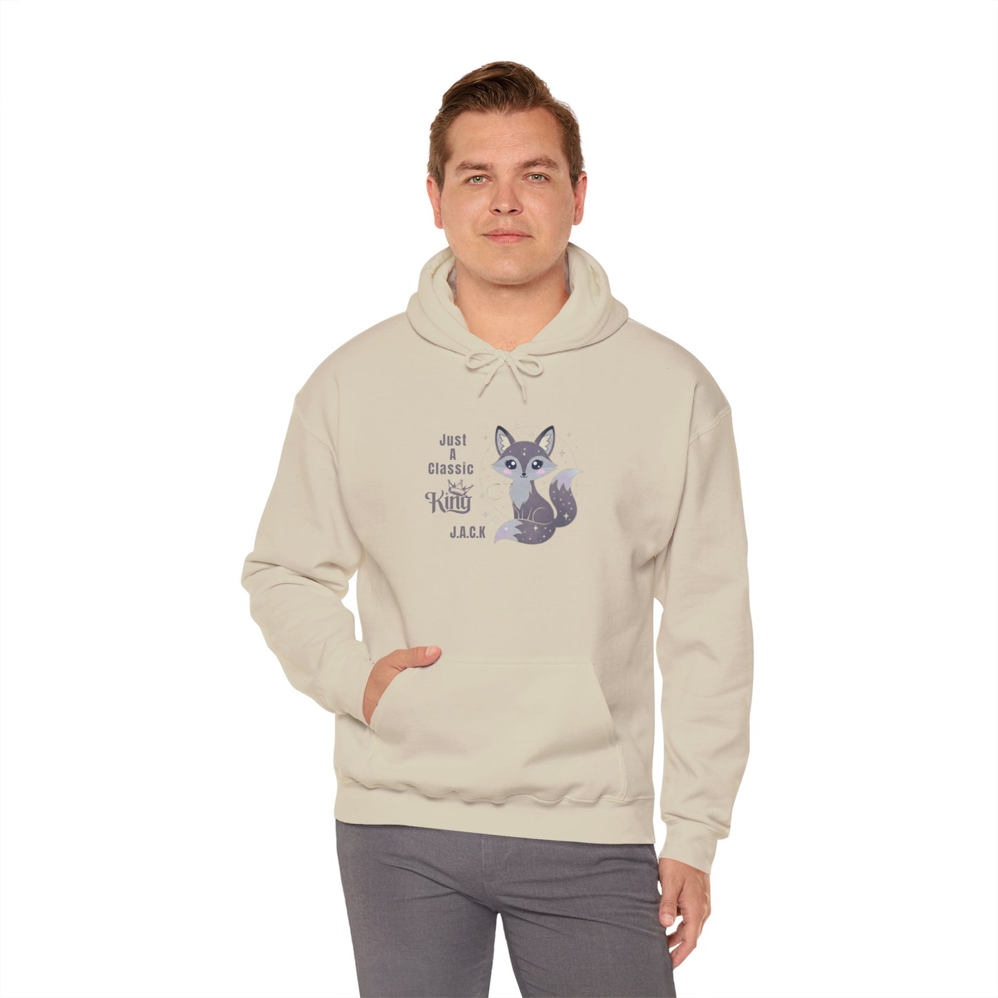 Personalized Fox King Hooded Sweatshirt