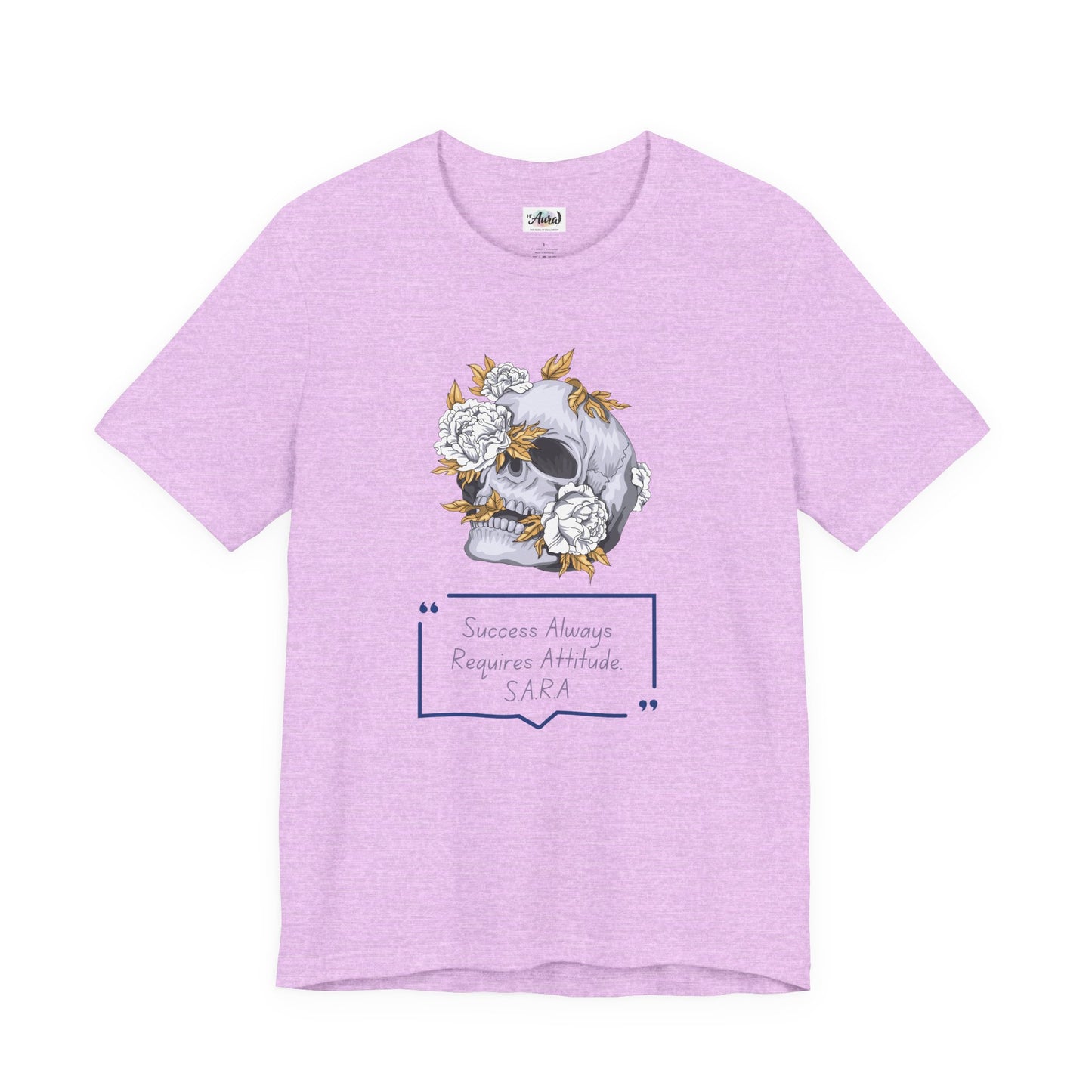 Personalized Floral Skull Graphic Tee