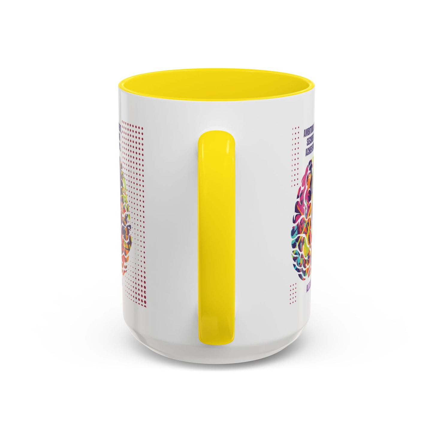 Personalized Initial Brain Accent Coffee Mug