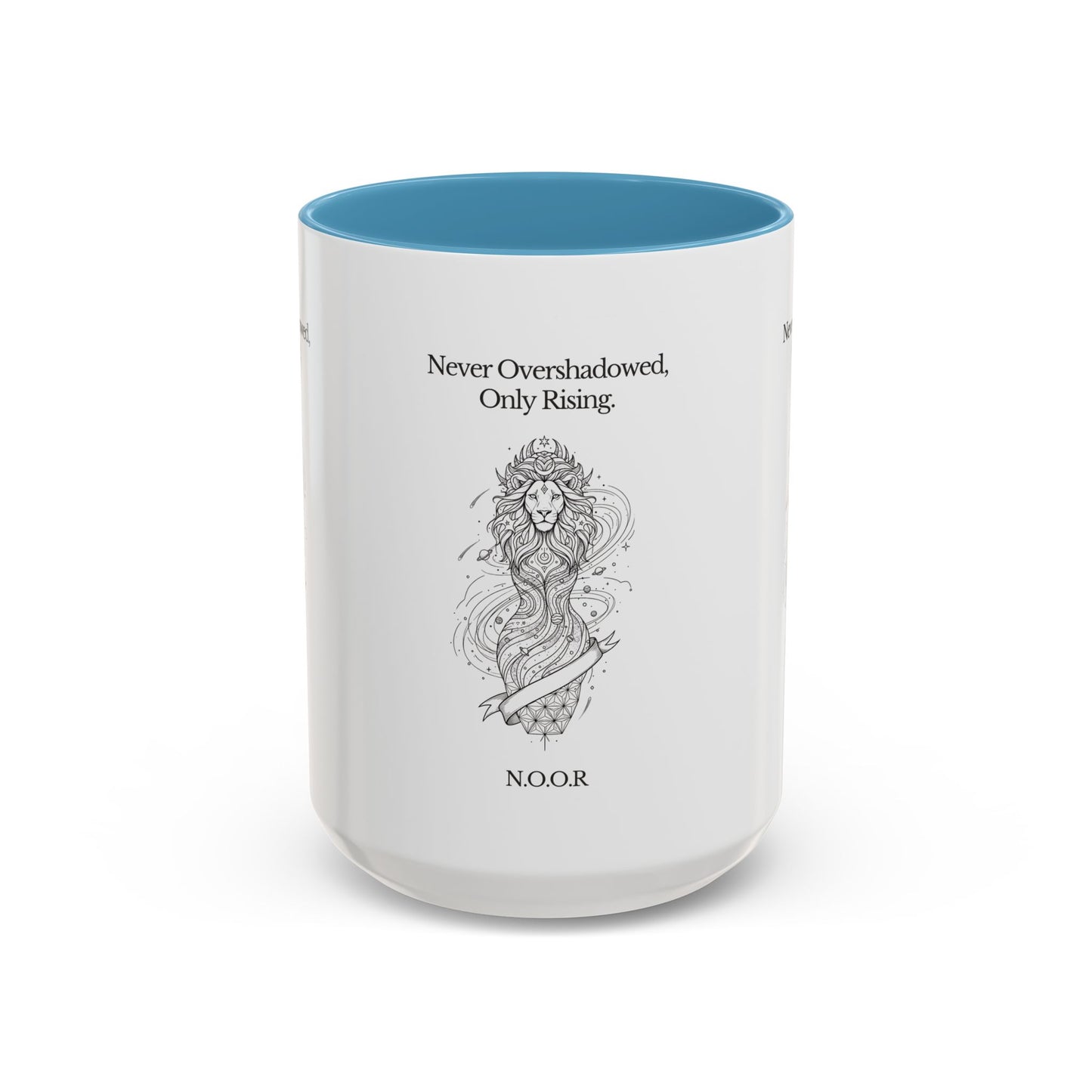 Personalized Girl Lion Accent Coffee Mug