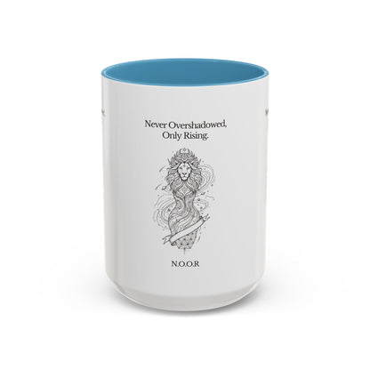 Personalized Girl Lion Accent Coffee Mug