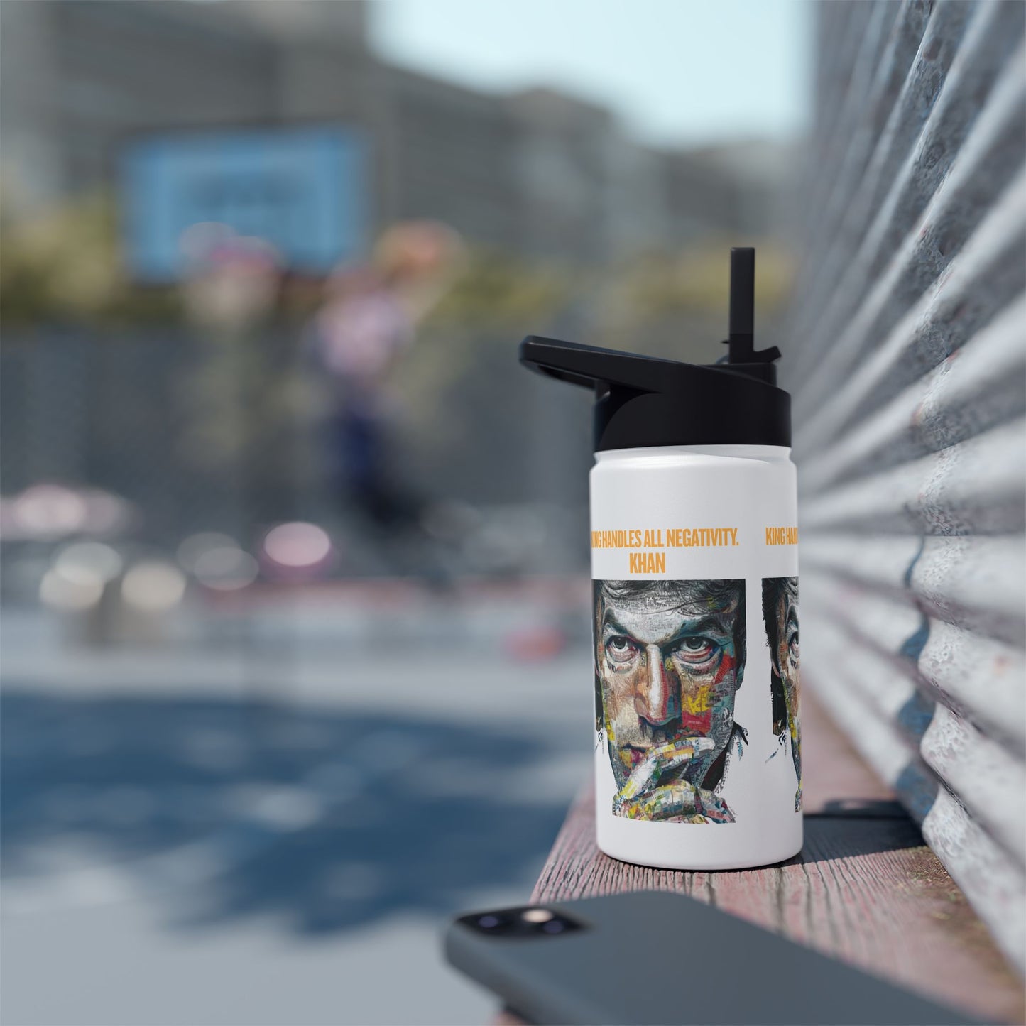 Personalized Initial Quote Khan Stainless Steel Water Bottle