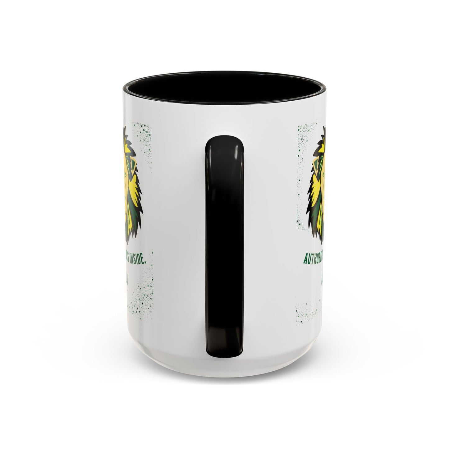 Personalized Initial Lion Accent Coffee Mug