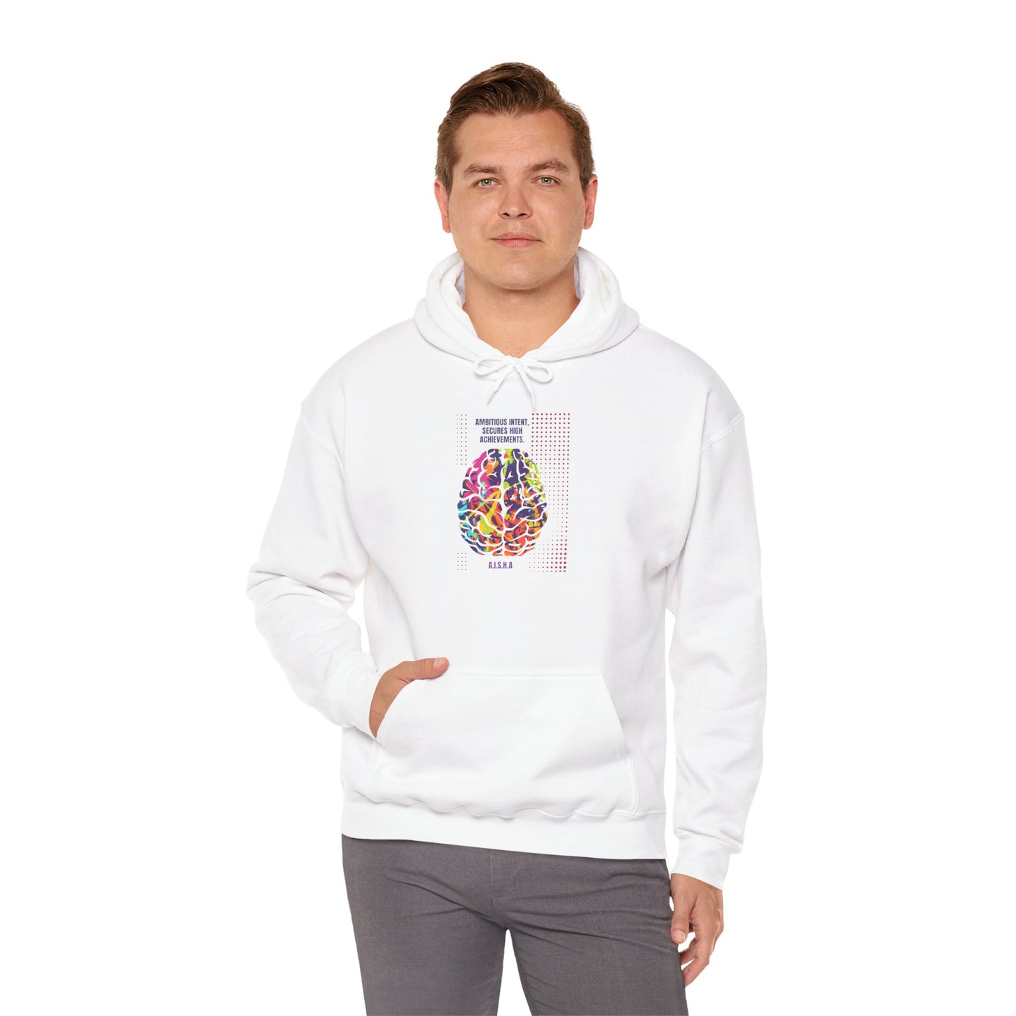 Personalized Brain Graphic Hooded Sweatshirt