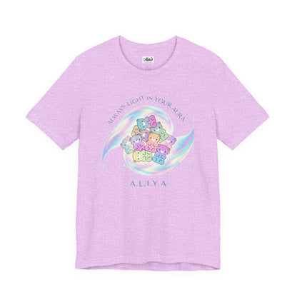 Personalized Pastel Teddy Heart Tee