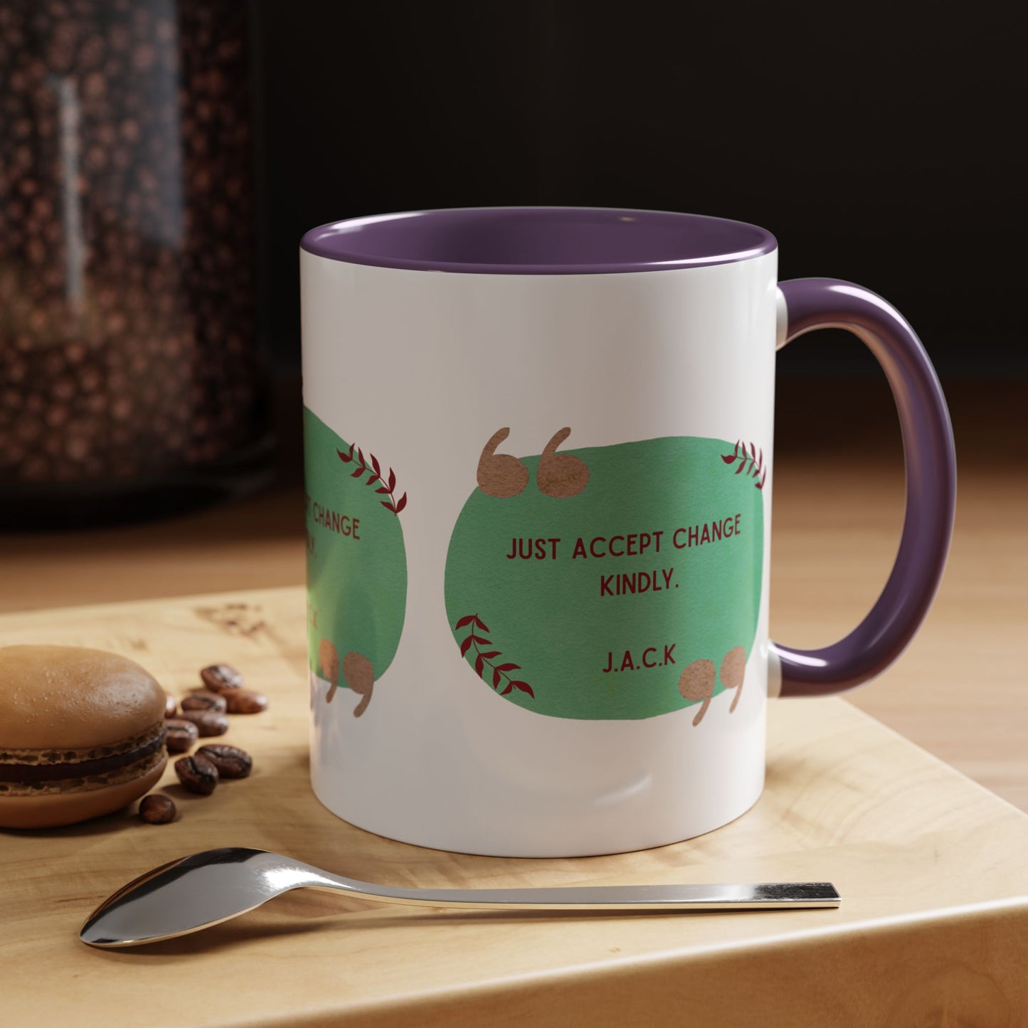 Personalized Note Box Accent Coffee Mug