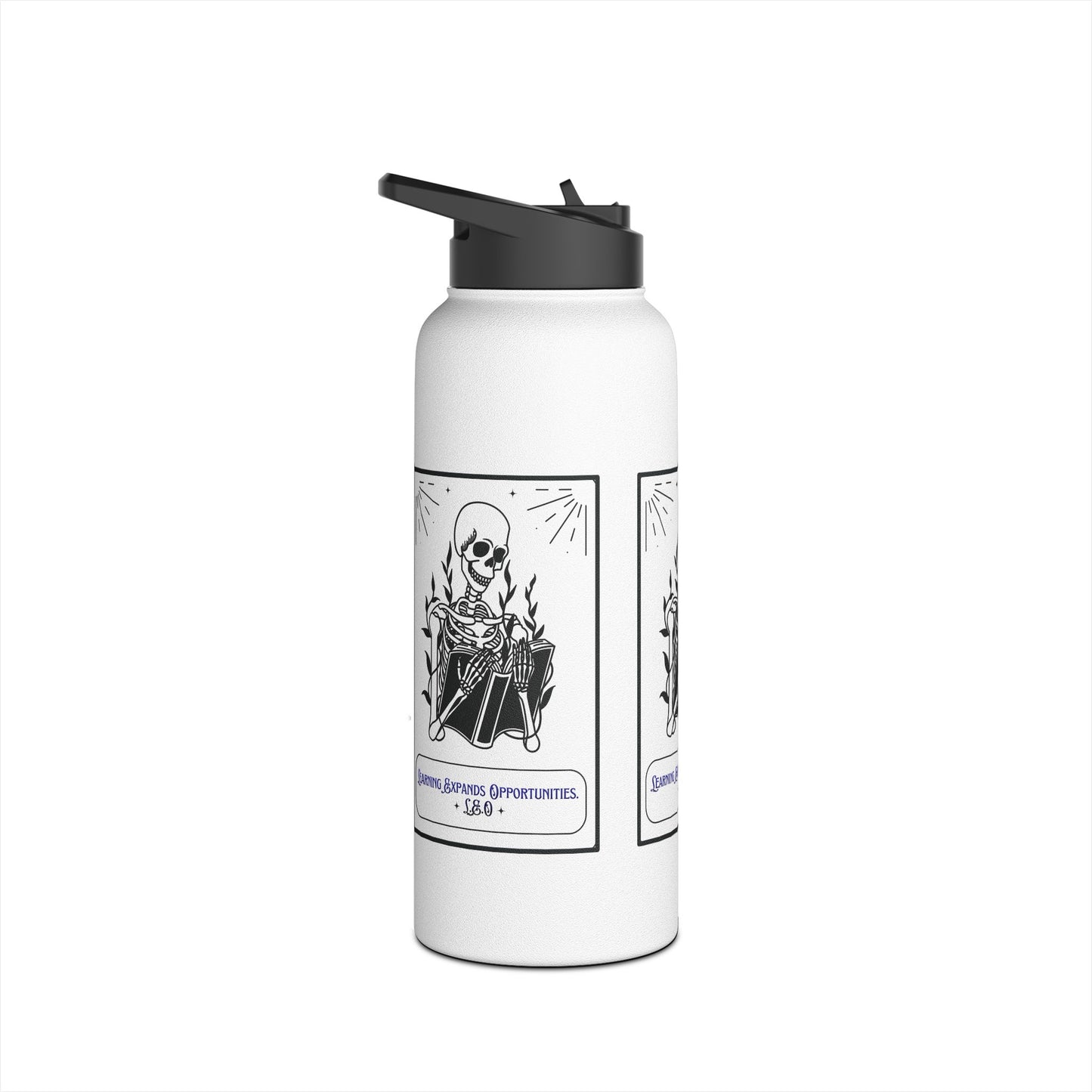 Personalized Initial Quote Skeleton Stainless Steel Water Bottle