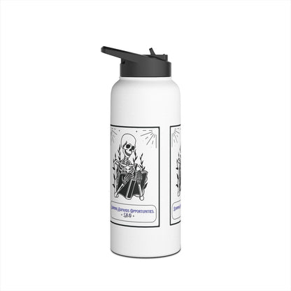 Personalized Initial Quote Skeleton Stainless Steel Water Bottle