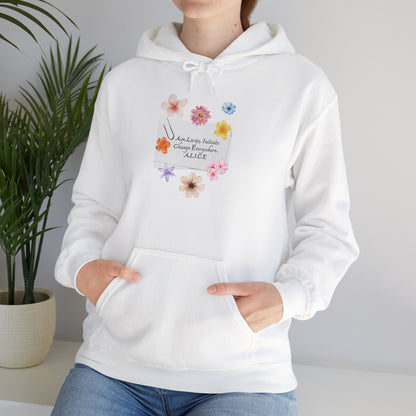Personalized Floral Note Hooded Sweatshirt