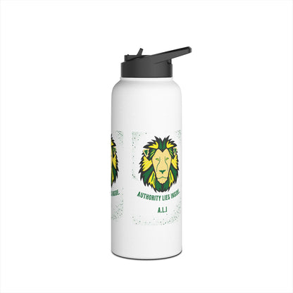 Personalized Initial Quote Lion Stainless Steel Water Bottle