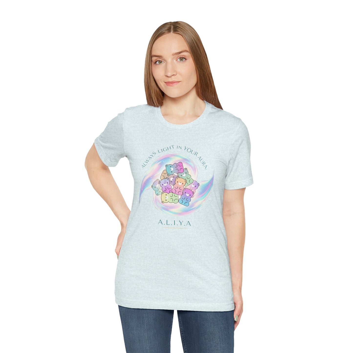 Personalized Pastel Teddy Heart Tee