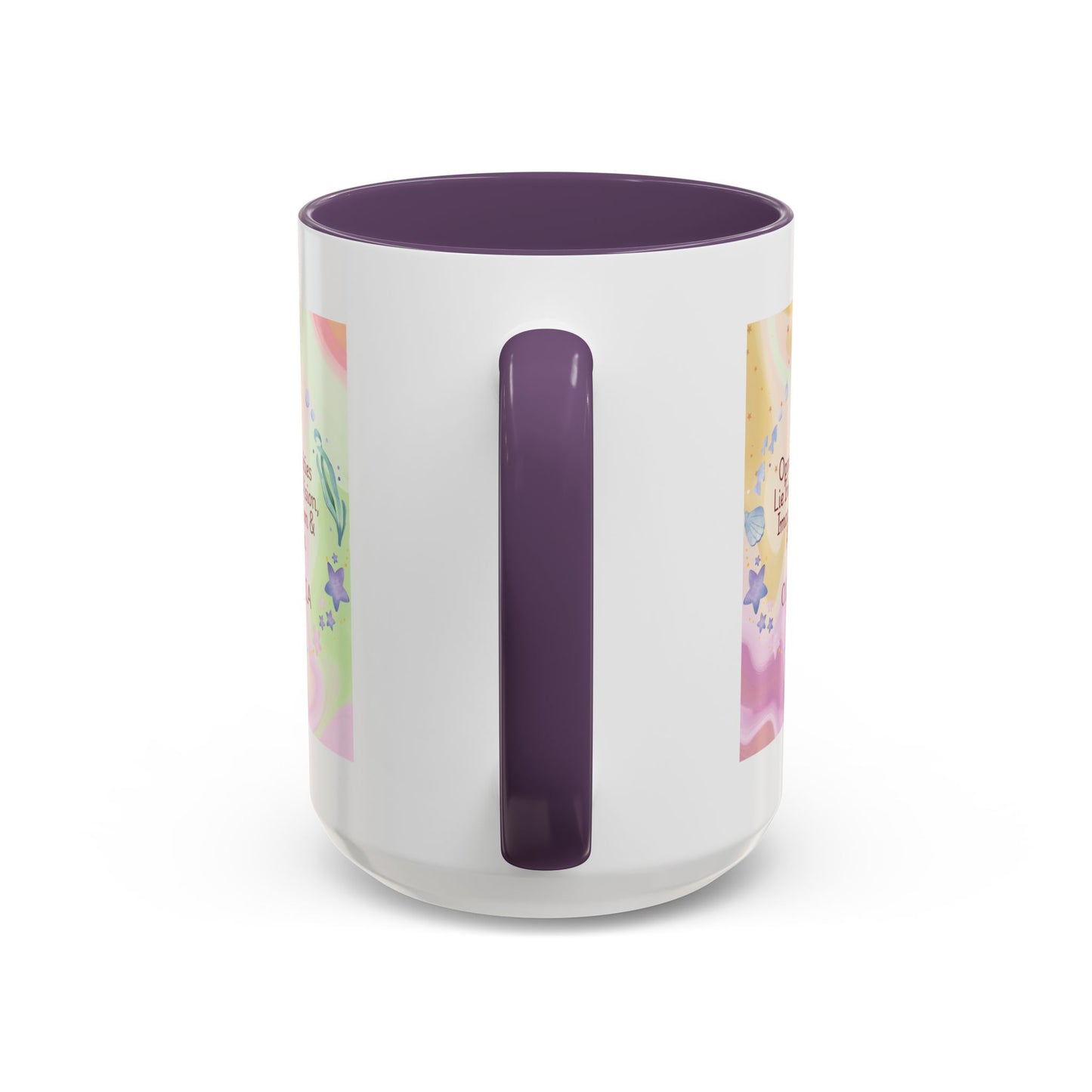Personalized Ocean Theme Accent Coffee Mug