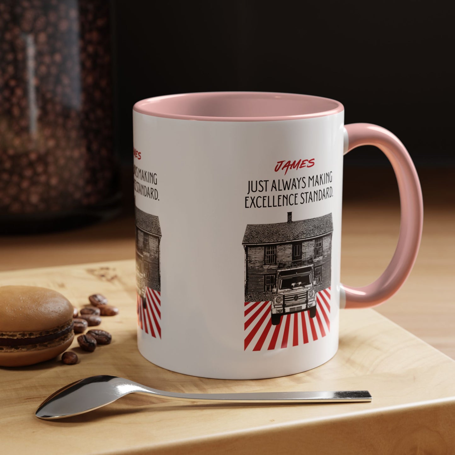Personalized Vintage Car Accent Coffee Mug