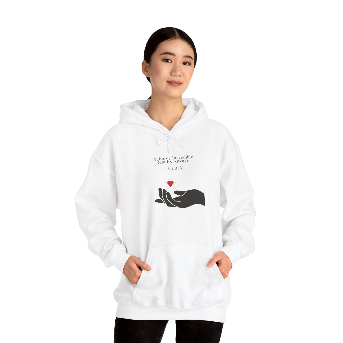 Personalized Hand and Gem Hooded Sweatshirt