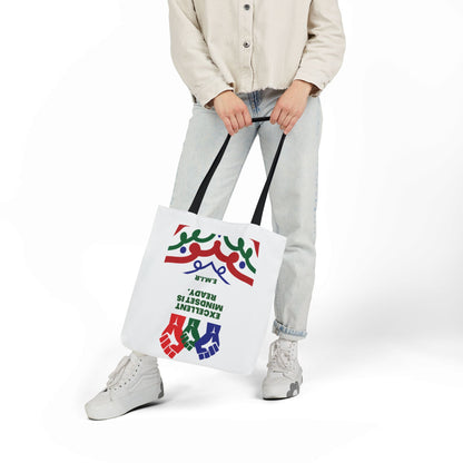 Personalized Initial Quote Victory Canvas Tote Custom Name