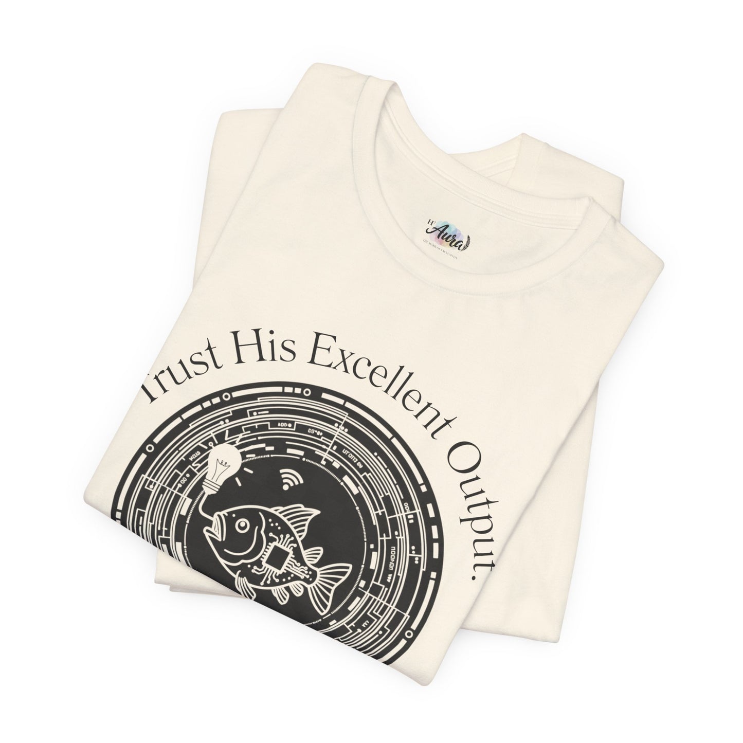 Personalized Spiritual Fish Circle Design Graphic Tee