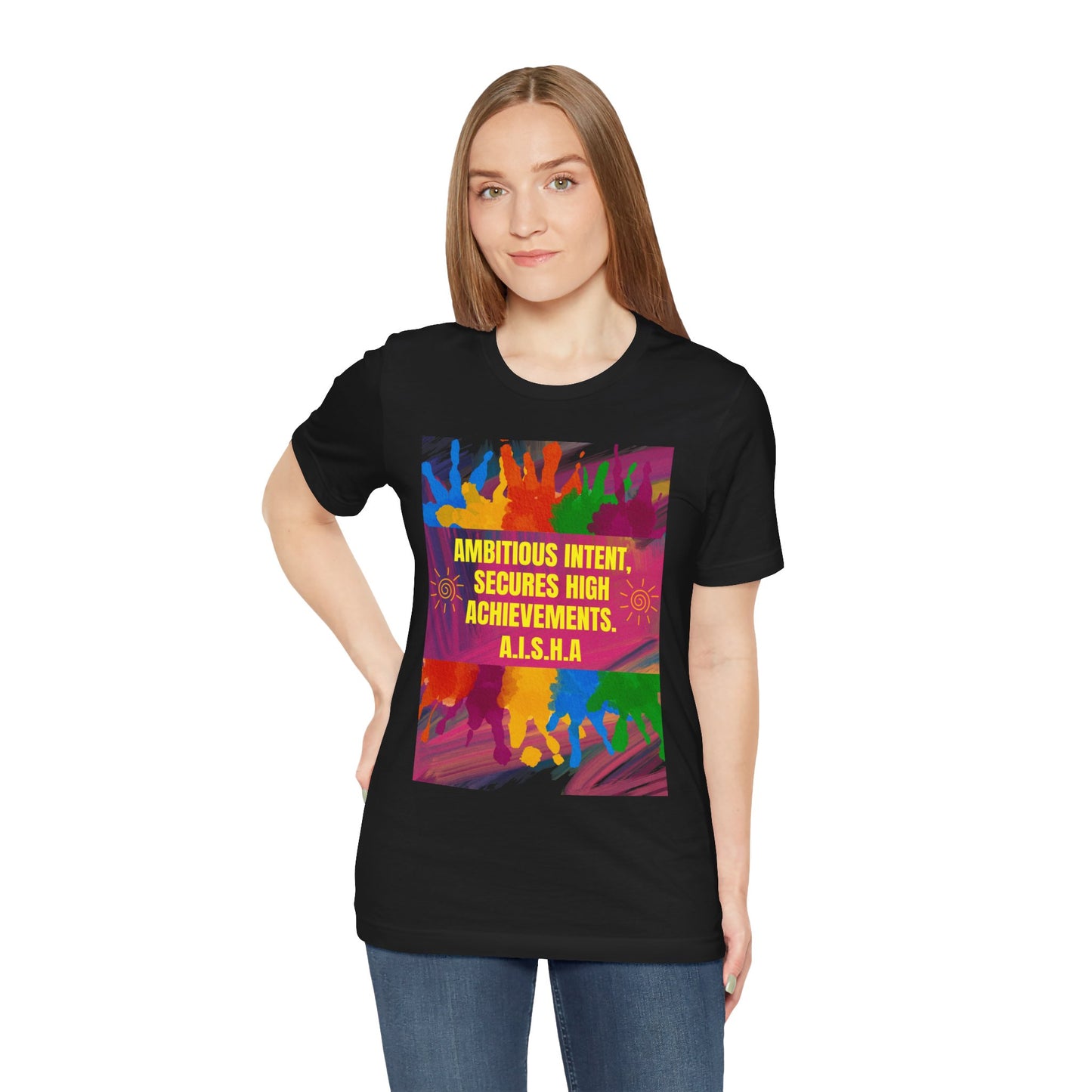 Personalized Colorful Motivational Graphic Tee