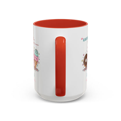 Personalized Initial Sweet Treat Accent Coffee Mug